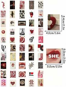 50PCS Y2K Style Women Posters Stickers Funny Cartoon Decals For Guitar Skateboard Fridge Laptop Motorcycle Travel Classic Toy Cool Decals Waterproof PVC Sticker - 一套 - 查看 6