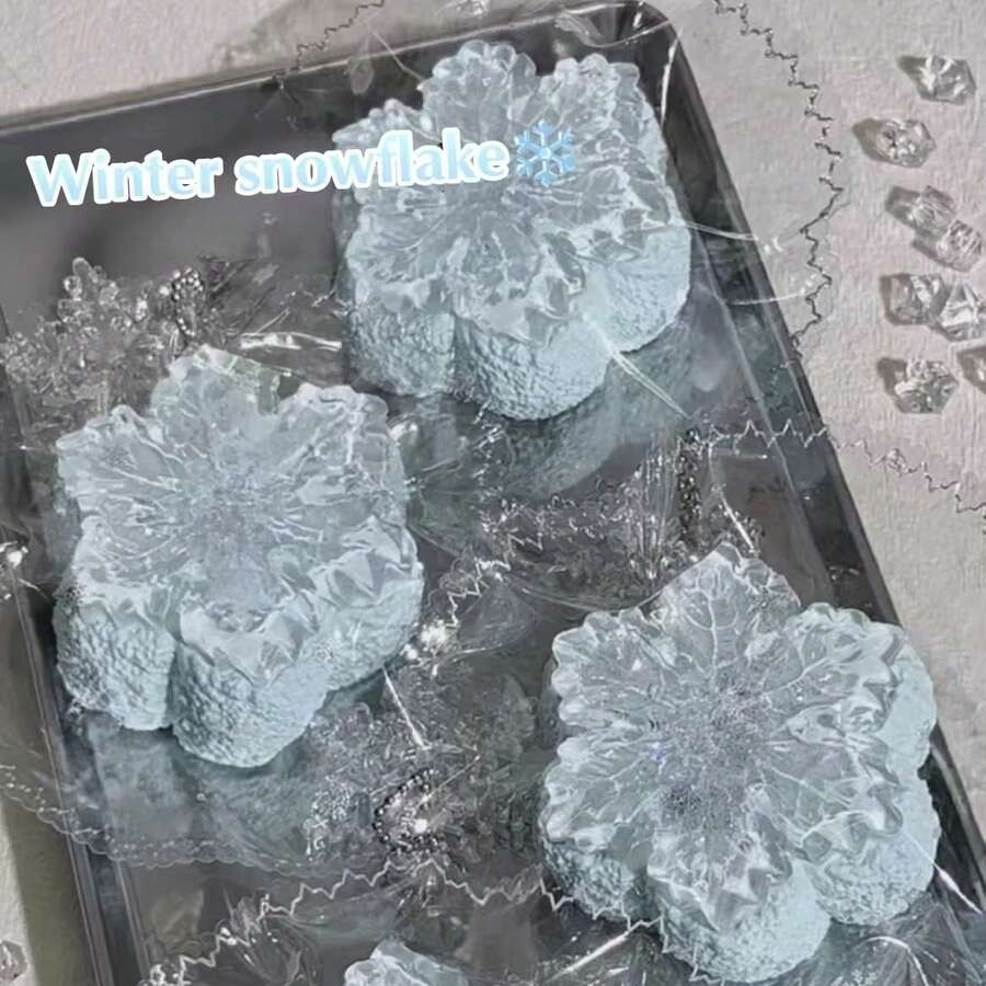 雪花超柔软捏捏乐玩具，硅胶材质，缓解压力，舒缓情绪，礼物，节日礼物，生日礼物，完美礼物 - 彩色 - 查看 1