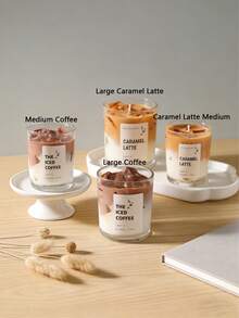 1pc New Jelly Candle, Scented Candle (Flavor: Matcha/Iced Coffee Candle), Room Decor, Suitable For Wedding Decoration, Christmas Gift, Candle, Back To School Dorm Decor, Valentine's Day Gift, Birthday Gift, Gift For Family, Friends, Women, New Year Gift, Living Room Decor, Easter, Carnival, Party, Fun Gift For Boyfriend And Ladies, Candle Gift Set, 1/2pc. - 彩色 - 查看 3