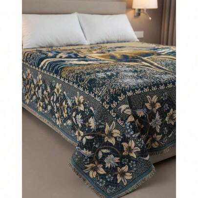 Manta Artesanal Mexicana Hecha a Mano - Tejido Tradicional con Flecos - Suave y Cómoda para Uso Diario en Hogar, Sofá o Cama - Ideal como Recuerdo de Viaje, Regalo Especial o Decoración Auténtica - Colores Vibrantes - Hecho en México Colcha unisex tejido decorativo, sin punta, sin cordones, plano, estilo clásico, uso dormitorio y hogar, manta para cama