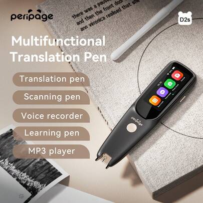  PeriPage D2S Translation Pen, A More Professional Language Learning Device For Minor Languages, Capable Of Taking Photos, Scanning And Printing, And Supporting Translation Between 112 Languages.