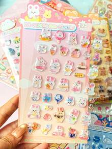 3D Cartoon Crystal Gem Stickers Toy, Suitable For Cute Girls, Phone Decoration, Scene Creation, Notebook Design. Decorations - Gifts. Ideal For Home Decor, Party Decoration, Birthday Gifts And Various Holiday Gifts, Fashionable. Fashion Item. Luxury. Sewing. DIY. The Perfect Gift For Friends Or Partners. Graduation Ceremony - Opening Ceremony. Back To School Gift - Graduation Gift. Easter Gift. Easter. Valentine's Day Gift. - Multicolor - View 2