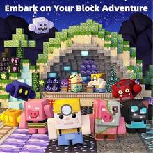 48/100/200/300pcs Magnetic Building Blocks Mine World Magnetic Brick Diamond Forest Mine Adventure Construction Cube Toys Set STEM Education Montessori Sensory For Kid 2026 Best Gift Toy For 3+ Boy Girl Children - Multicolor - View 6