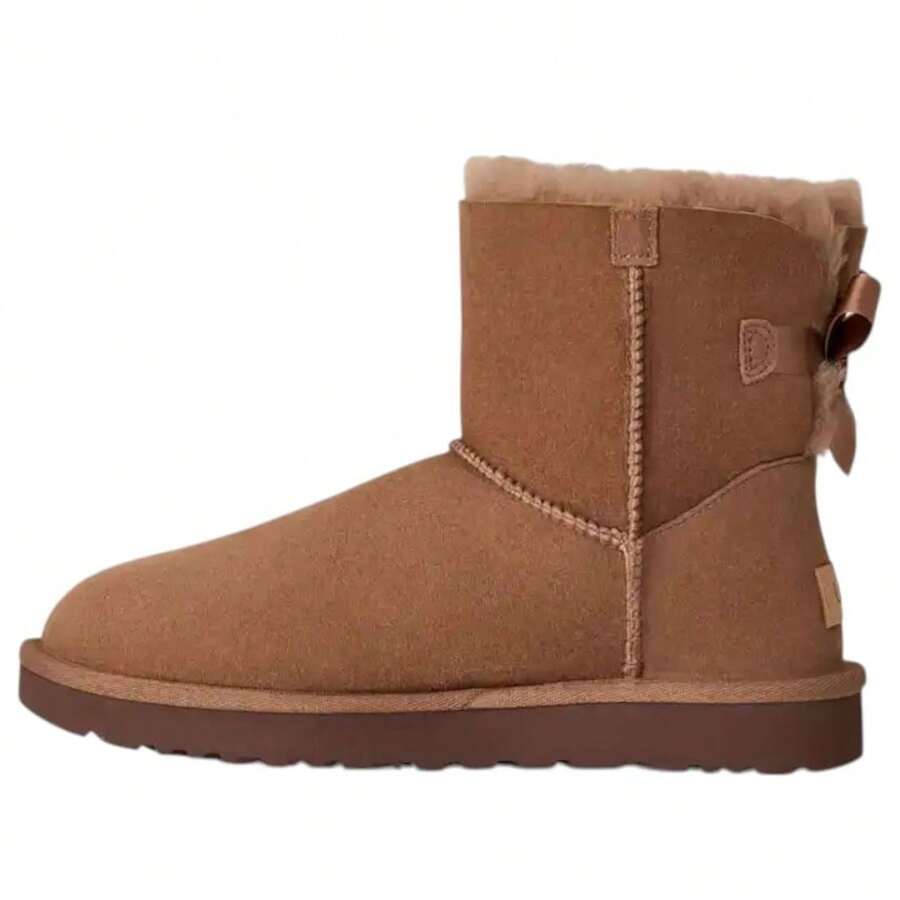 Women's UGG Mini Bailey Bow II Rocky Oak (1016501-RYK) - Brown - View 1