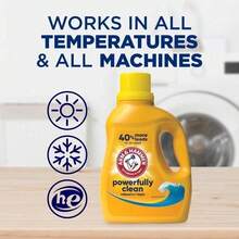 Arm & Hammer Clean Burst Liquid Laundry Detergent, 200 Fl Oz (200 Loads) - Concentrated HE Compatible Formula With Powerful Stain & Odor Elimination, Fresh Clean Burst Scent, Effective In Cold Water, High Efficiency Washer , Long Lasting Value Size For Family Laundry Needs, Deep Cleaning Action For Bright Clothes - 預設&33 加載 - 查看 7