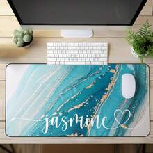 1PC Personalized Name Large Mouse Pad With Stitched Edges, Custom Rectangle Mousepad Gift For Friend Girlfriend Boyfriend, Perfect Gift For Birthday, Anniversary, Valentine's Day, 2026 Back-To-School Season - 23.6" X 13.8" - 04 - View 1