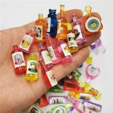 10/25/40/50pcs Mixed Food & Beverage Resin Figurines, Realistic & Durable Mini Food Items, Suitable For Kitchen Decor, Simulation Play, Indoor/Outdoor Use, And Dollhouse Accessories - Multicolor - View 3