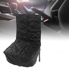 Dog Car Seat Cover Black Soft Waterproof Scratch Proof Oxford Fabric Pet Front Seat Cover Protector - Negro - Ver 8