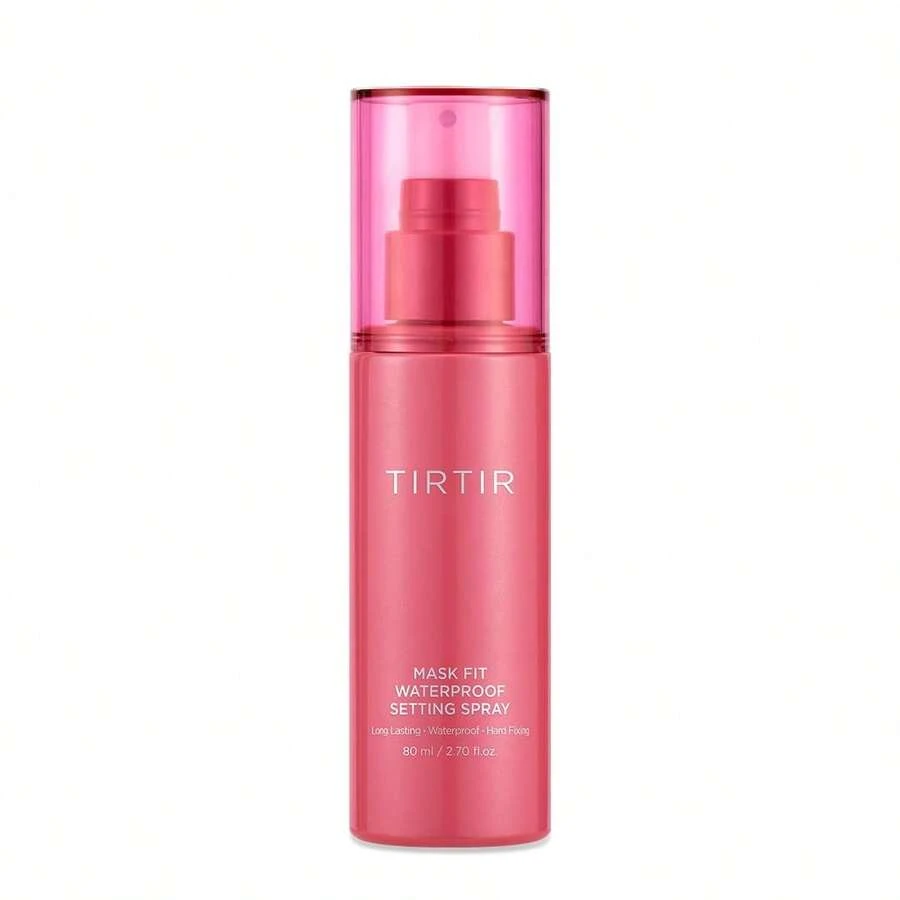 TIRTIR Waterproof Setting Spray 80ml, 24 Hour Long Lasting, Transfer-Resistant Lightweight Non-Greasy Makeup Setting Spray, Oil Control, Resists Humidity, Smudge-Proof, Waterproof, Make Up Mist, Best Selling Make Up Mist, Makeup Setting Spray, Glassy Finish, Girlfriend Mom Friend Wife Birthday Gift, Y2k, Summer - 粉色 - 查看 1