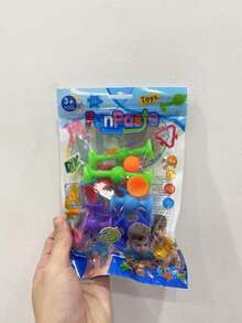 11件套儿童吸盘积木玩具，软橡胶积木，早教儿童益智吸盘积木 - 彩色 - 查看 4