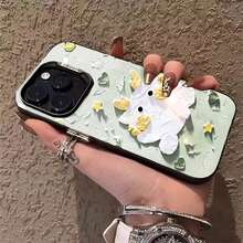 Minimalist IMD Case With Colorful Silver Finish, Compatible With Various Phone Models - Plata Estrellada - 查看 4