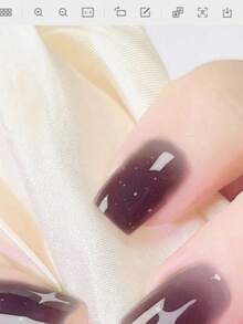 Semi Cured Gel Nail Strips, 20Pcs Long Lasting Salon Quality Wraps, Easy Apply & Remove Gel Nail Stickers With UV Light - Dark Grey - View 6