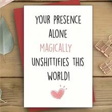 1 Piece Funny Birthday Greeting Card For Best Friend, Bestie, Silly Friend Birthday Card, Birthday Card (Envelope, Card) - Sets - View 4