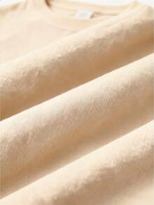 This Pedestal Will Not Be Upgraded.Anime Double Print Retro Washed T-Shirt, Anime And Comic Strip Washed Heavyweight Cotton T-Shirt, A Gift For Anime Fans And Enthusiasts. - Màu be - Xem 3