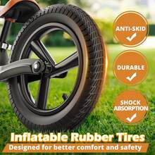 Ridego - Bicicleta de equilibrio de 14 pulgadas para niños de 2 a 6 años, bicicleta ligera para niños con asiento ajustable, bicicleta de empuje con neumáticos de goma de aire, juguetes de viaje - 1 - Ver 4