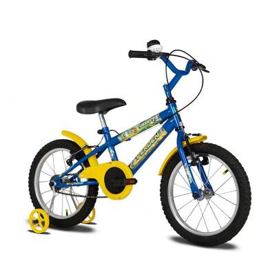 Bicicleta Infantil Aro 16 Josh Azul e Amarela Verden Bikes