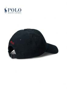 Polo Ralph Lauren Soft-Top Cotton Baseball Cap - Unisex Style - Black - View 2