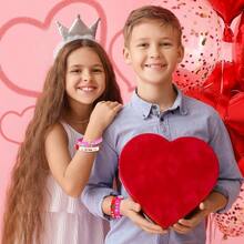 NEBURORA Pulseras de goma para el día de San Valentín - como en la foto - Ver 6
