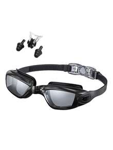 Swimming Goggles With Nose Clip & Ear Plugs, Anti-Leak, Full Protection, Suitable For Adults, Men, Women, Teens - D - View 15