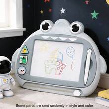 1 Bảng vẽ từ tính hình cá mập hoạt hình, bảng tô màu, bảng graffiti, bảng đóng dấu graffiti, đồ chơi vẽ giáo dục cho bé trai và bé gái, dụng cụ bảng viết và bảng vẽ cho trẻ em, trò chơi giáo dục, lựa chọn mùa xuân/hè, quà sinh nhật, quà tặng trường học, quà đồ chơi (Hình dán trên con dấu được gửi ngẫu nhiên) - Nhiều màu - Xem 5