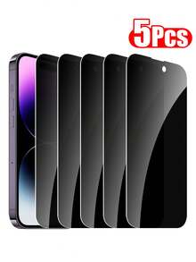 Mr. War Gorilla Bộ 5 miếng dán màn hình điện thoại chống nhìn trộm tối giản, tương thích với iPhone 17e/17 Pro Max/17 Air/16 Pro Max/16E/16 Plus/15 Pro Max/14/13/12/11 Pro Max/X/XR/XS Max Series. Chống bám vân tay, độ cứng 9H, chống sốc, hoàn toàn tương thích với ốp lưng. Độ trong suốt cao, lớp phủ chống chói HD chuẩn quang học. Bảo vệ toàn diện, chống sốc, bề mặt mịn, keo dán chắc chắn, kính bền. Quà tặng mùa xuân, quà kỷ niệm. - màu đen - Xem 21