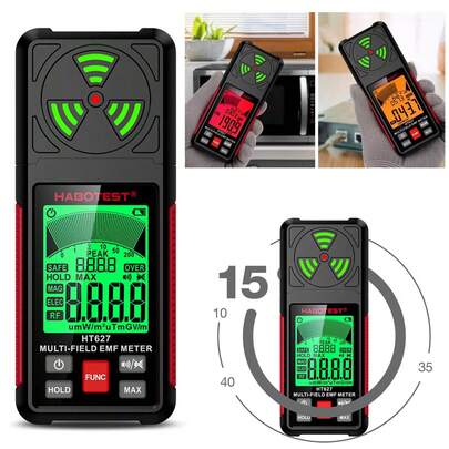 3 In 1 EMF Detector, High Precision EMF Meter, RF E F MF EMF Reader, Home Office