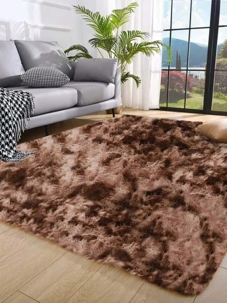 Plush Rug 2.00 X 1.50 Beige - 混合棕色 - 查看 1