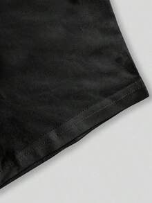 Tshirt Feminina Estilosa Estampada Laço Cereja Estampada Lançamento Camiseta 100% Algodão Camisetão Solta Oversized Plus Size Camiseta - Preto - Visão 5