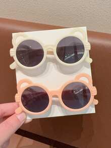 2/4Pcs Girls Cute Newest Heart Kids Children Fashion Glasses Baby Eyewear ,Card Only Show,Don't Shipping - Multicolor - View 9