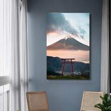 Framed 1pc Mount  Landscape Canvas Print - High-Quality Wall Art Decor. Perfect Festive Gift Choice! This Gorgeous Artwork Elevates The Decorative Style Of Your Living Room, Kitchen, Bathroom, And All Other Rooms In Your Home. - Random Print(隨機印花) - 查看 3