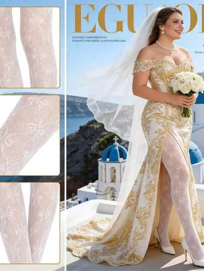 1 đôi tất nữ tối giản gợi cảm, màu trắng, phù hợp với váy cưới mùa cô dâu, legging dài bằng satin co giãn, tất mỏng thanh lịch cho mọi mùa, thích hợp cho hẹn hò, đám cưới, tiệc Valentine, mặc hàng ngày - Chỉ giặt tay.