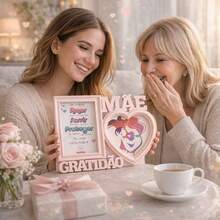Photo Frame - Gratitude And Tribute To Mothers - Mother's Day - Heart Shape - Rose - View 4