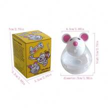 Interactive Rolling Treat Dispenser Toy - With Rotating Design, Suitable For All Kinds Of Slow Feeder Toys, Plastic Pet Toys, Cats And Dogs, Need To Shake The Toy To Get Dry Food, Helps Pet's Intelligence Training, No Battery Required - Multicolor - View 2