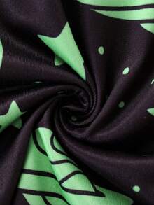 3 Pieces Of Combination Creative Alien And Unidentified Flying Object Printed Sexy Women's Pajamas - 彩色 - 查看 7