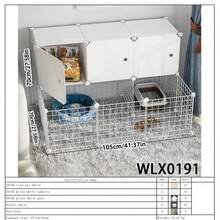 Cerca modular para mascotas DIY con puerta, jaula expandible para gatos, adecuada para gatitos, conejos, hurones, perros pequeños, cobayas para uso en interiores - Multicolor - Ver 21