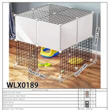 Cerca modular para mascotas DIY con puerta, jaula expandible para gatos, adecuada para gatitos, conejos, hurones, perros pequeños, cobayas para uso en interiores - Multicolor - Ver 20