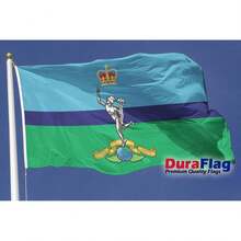 Royal Signals Corps Large DuraFlag Rope And Toggled (8ft X 5ft) - Multicolor - Ver 3