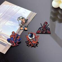 1pc Cartoon Anime Badge Funny Comics Enamel Pins Metal Cute Collar Pins Brooches Jewelry Lapel Pin Jewelry Collection Friend Gifts New Year's Gift, Valentine's Day Gift, Easter Gift - Multicolor - View 2