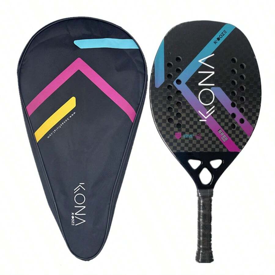 KONA 3K/12K Carbon Fiber Tennis Racket, EVA Soft Pad, Suitable For Tennis Enthusiasts - Multicolor - View 1
