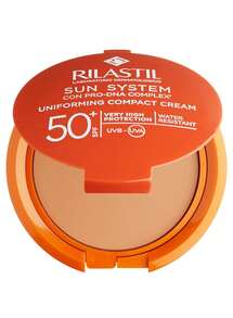 Rilastil SUN SYSTEM SPF50+ Compact Cream Foundation Doré 10g | High Sun Protection, Natural Finish, Perfect For Touch-Ups And Radiant Skin ✅ Entrega 24/72h A España (Península) | Beauty Explotion | Tu Tienda De Belleza Y Maquillaje – Explota Tu Mejor Versión. - Kích thước du lịch - Xem 1