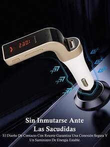 G7 kit de receptor Bluetooth manos libres para automóvil,Transmisor FM Bluetooth para automóvil, con micrófono/tarjeta TF/unidad USB/reproducción auxiliar - 2 piezas - Ver 3