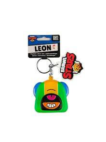 Supercell سلسلة مفاتيح رسمية مرخصة من Brawl Stars مصنوعة من PVC بتصميم شخصيات Leon أو Spike أو Bull، تعليقة حقيبة وحقيبة ظهر وحامل مفاتيح سيارة، إكسسوار أنمي لطيف وقابل للجمع، هدية عيد ميلاد وتوزيعات حفلات للمعجبين واللاعبين - متعدد الألوان - مشاهدة 10