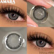 AMARA Brown Lenses Natural Color Contact Lenses Blue Eye Lens Gray Beauty Pupil Yearly Green Colored Eyes Contacts - MIKI-gRAY - View 10