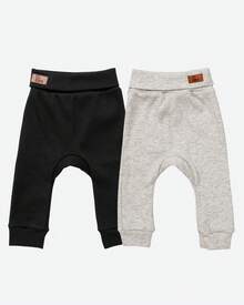 Set Of 2 Baby Culotte Pants - Without Waistband - 黑色/混色 - 查看 1