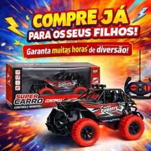 Carrinho Controle Remoto Recarregável Com Luz Rapido - Multicolorido - Visão 5