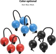 2Pcs Asalato Shakers, Asalato Fingertip Drum Balls Kashaka Rhythmic Ball African Musical Instrument Aslatua Shakers Rhythmic Ball For Eginners To Play And Perform At Parties (Black) - ColorA - 查看 7