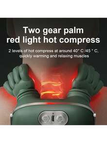 LEVIATECH Un nuevo tipo de masajeador de cuello y hombros con presión digital, con funciones avanzadas de masaje con presión digital, masaje de manos, cuello y hombros, así como funciones de terapia de vibración y calor. Recargable, adecuado para uso en el hogar, la oficina y los viajes. - Multicolor - Ver 3