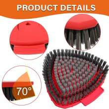Fatmass Scrub Brush Mop Head Replacement Compatible With O Cedar EasyWring 1 Tank Spin Mop,New Upgrade Stiff Bristle Shower Brush Scrubbing Brush Cleaning Brush For Bathroom, Kitchen, Tub, Tile - ColorA - 查看 3