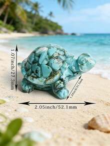 1/3/6/12pcs Multi-Color Crystal & Resin Sea Turtle Decorations - Healing Gemstone Pocket Decor, Suitable For Home Living Room Bedroom Office Aquarium Ornaments - Sea Turtles - View 11