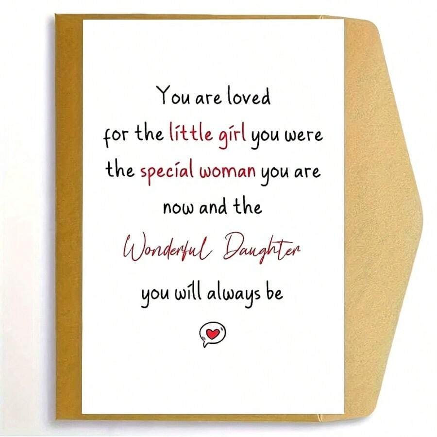 Hnif Special Daughter Birthday Card - Sincere Birthday Wishes, 5x7 Inches With Envelope, Suitable For Daily Office Use - Sets - View 1